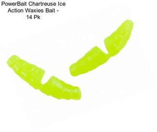 PowerBait Chartreuse Ice Action Waxies Bait - 14 Pk