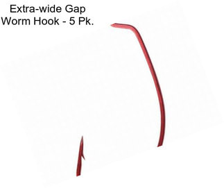 Extra-wide Gap Worm Hook - 5 Pk.