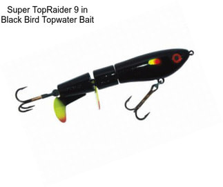 Super TopRaider 9 in Black Bird Topwater Bait