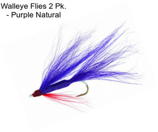 Walleye Flies 2 Pk. - Purple Natural