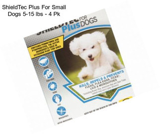 ShieldTec Plus For Small Dogs 5-15 lbs - 4 Pk