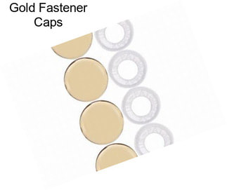 Gold Fastener Caps