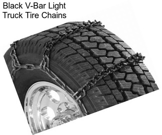 Black V-Bar Light Truck Tire Chains