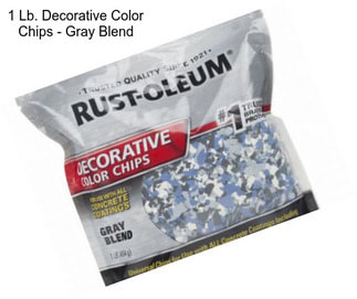 1 Lb. Decorative Color Chips - Gray Blend