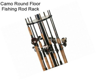 Camo Round Floor Fishing Rod Rack