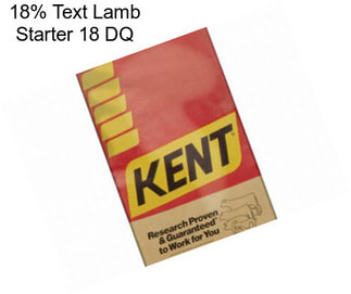 18% Text Lamb Starter 18 DQ