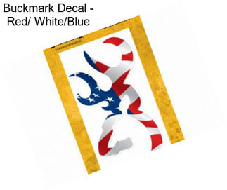 Buckmark Decal - Red/ White/Blue