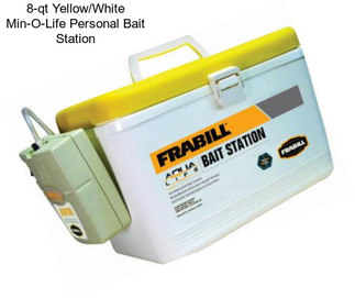 8-qt Yellow/White Min-O-Life Personal Bait Station