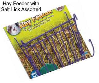 Hay Feeder with Salt Lick Assorted