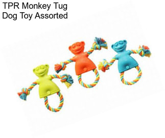 TPR Monkey Tug Dog Toy Assorted