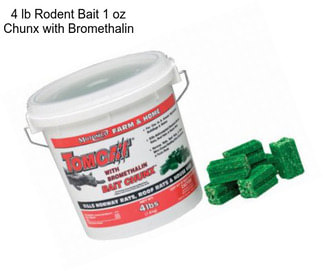 4 lb Rodent Bait 1 oz Chunx with Bromethalin