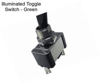 Illuminated Toggle Switch - Green