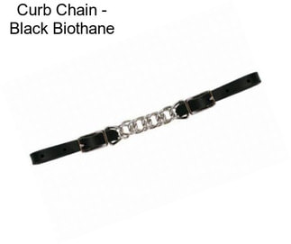 Curb Chain - Black Biothane