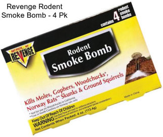 Revenge Rodent Smoke Bomb - 4 Pk