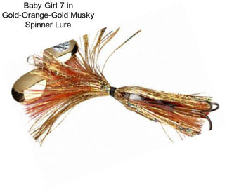 Baby Girl 7 in Gold-Orange-Gold Musky Spinner Lure