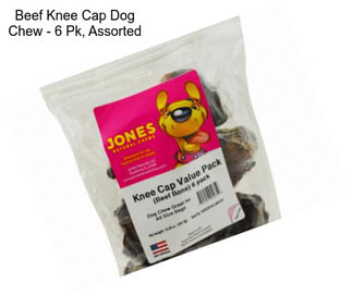 Beef Knee Cap Dog Chew - 6 Pk, Assorted