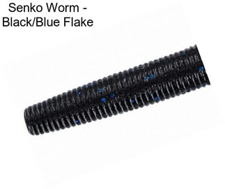 Senko Worm - Black/Blue Flake