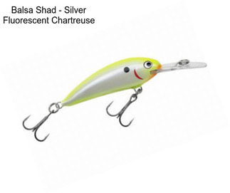 Balsa Shad - Silver Fluorescent Chartreuse