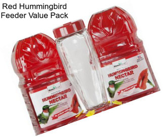 Red Hummingbird Feeder Value Pack