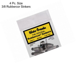 4 Pc. Size 3/8 Rubbercor Sinkers