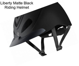 Liberty Matte Black Riding Helmet