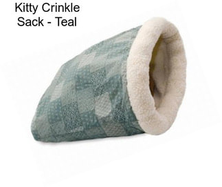 Kitty Crinkle Sack - Teal