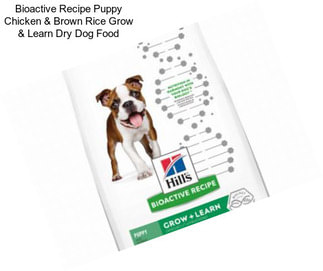 Bioactive Recipe Puppy Chicken & Brown Rice Grow & Learn Dry Dog Food