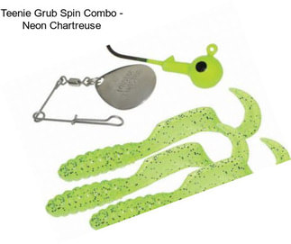 Teenie Grub Spin Combo - Neon Chartreuse