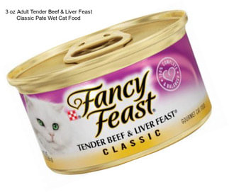 3 oz Adult Tender Beef & Liver Feast Classic Pate Wet Cat Food