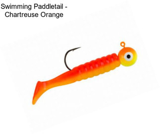 Swimming Paddletail - Chartreuse Orange