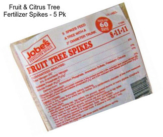 Fruit & Citrus Tree Fertilizer Spikes - 5 Pk