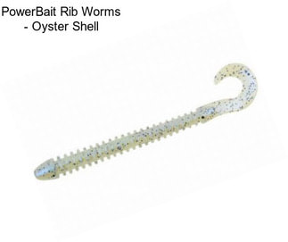 PowerBait Rib Worms - Oyster Shell