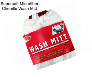 Supersoft Microfiber Chenille Wash Mitt