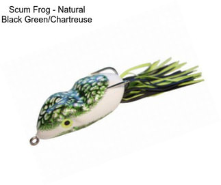 Scum Frog - Natural Black Green/Chartreuse