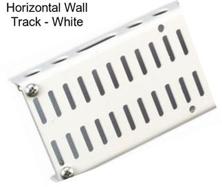 Horizontal Wall Track - White