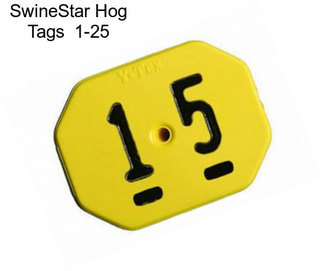 SwineStar Hog Tags  1-25