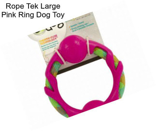 Rope Tek Large Pink Ring Dog Toy