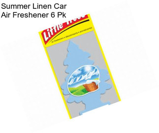 Summer Linen Car Air Freshener 6 Pk