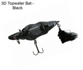 3D Topwater Bat - Black