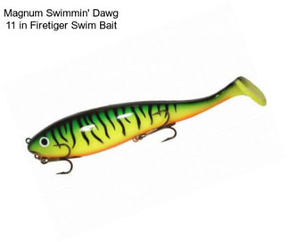 Magnum Swimmin\' Dawg 11 in Firetiger Swim Bait