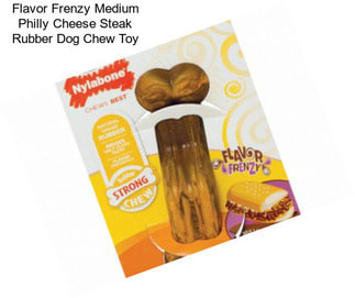 Flavor Frenzy Medium Philly Cheese Steak Rubber Dog Chew Toy