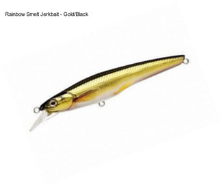 Rainbow Smelt Jerkbait - Gold/Black