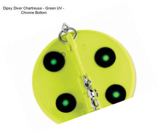 Dipsy Diver Chartreuse - Green UV - Chrome Bottom