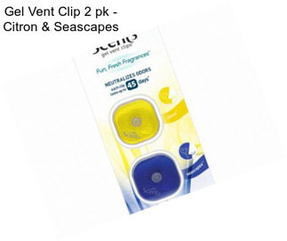 Gel Vent Clip 2 pk - Citron & Seascapes