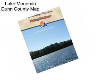 Lake Menomin Dunn County Map