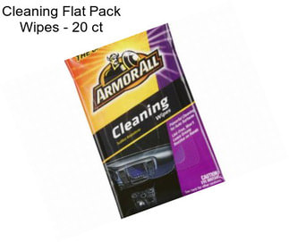 Cleaning Flat Pack Wipes - 20 ct