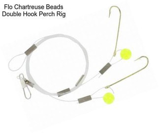 Flo Chartreuse Beads Double Hook Perch Rig