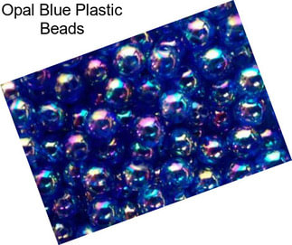 Opal Blue Plastic Beads