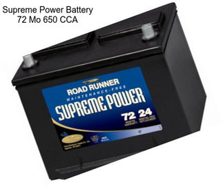 Supreme Power Battery 72 Mo 650 CCA