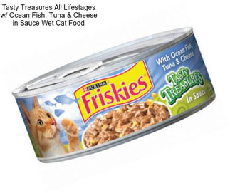 Tasty Treasures All Lifestages w/ Ocean Fish, Tuna & Cheese in Sauce Wet Cat Food